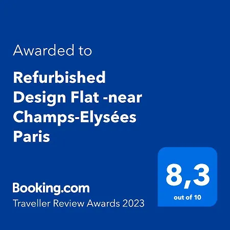 Refurbished Design Flat -near Champs-elysees Paris
